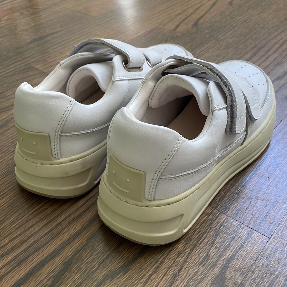 White Perey Strap Sneakers Like ACNE STUDIOS style - Picture 12 of 12